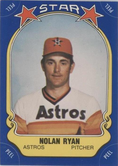 Adesivos Fleer Star 1981 - Nolan Ryan #108