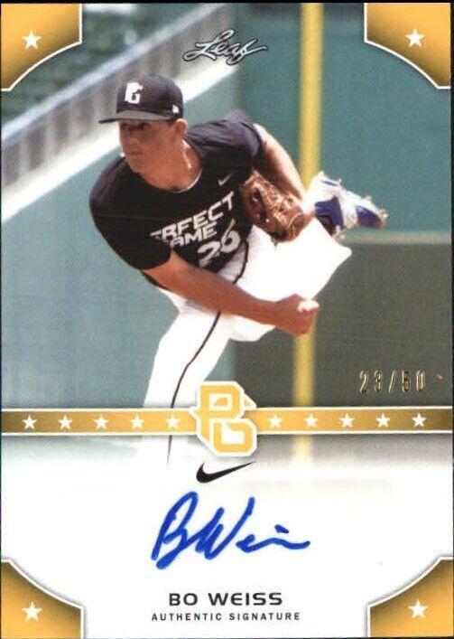 2015 Leaf Perfect Game National Showcase - Bo Weiss #PG-BW1