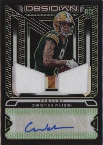 2022 Panini Obsidian Christian Watson #RJI-CWA