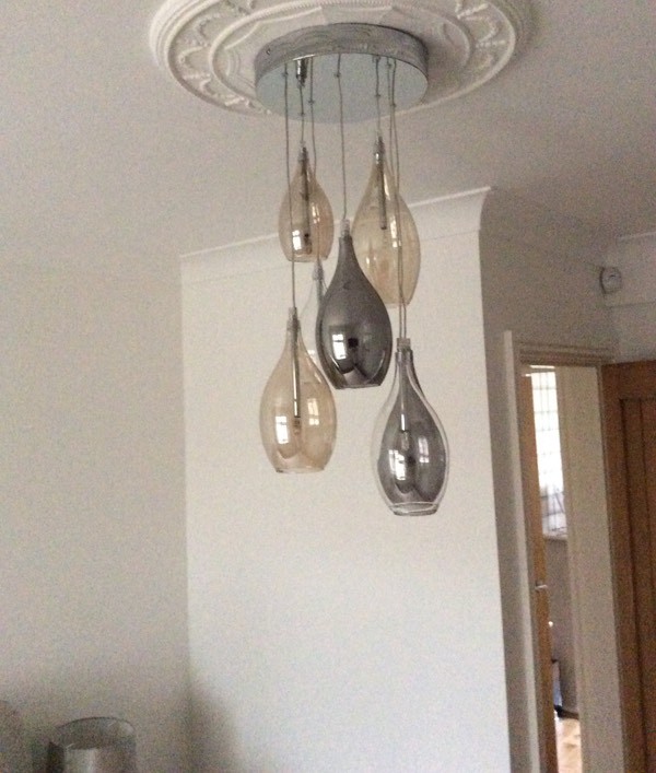 Beautiful modern ceiling light matching table lamp in StokeonTrent