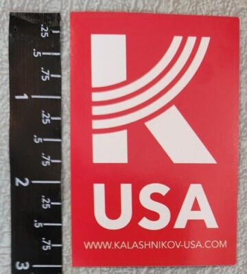 Kalashnikov USA Red Decal Sticker Shooting Outdoor Shot Show AK-47 AK47