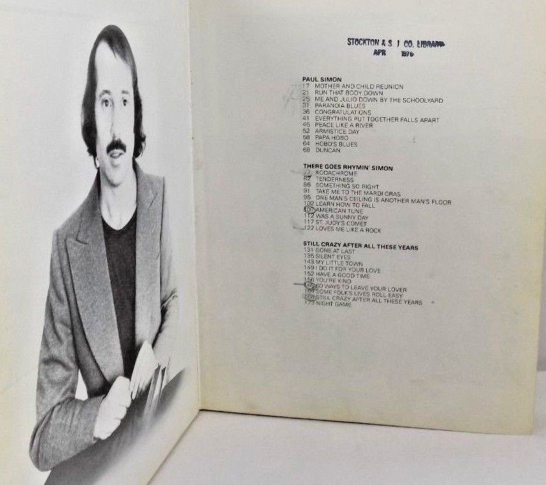 JOAN BAEZ & PAUL SIMON SONG BOOKS  - LOT OF 2 BOOKS