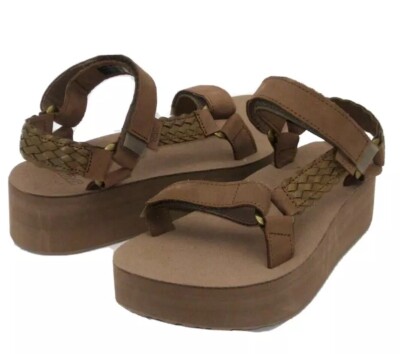 TEVA FLATFORM UNIVERSAL INTERWEAVE WOMEN SANDALS CARIBOU US 7 /UK 5 / EU 38