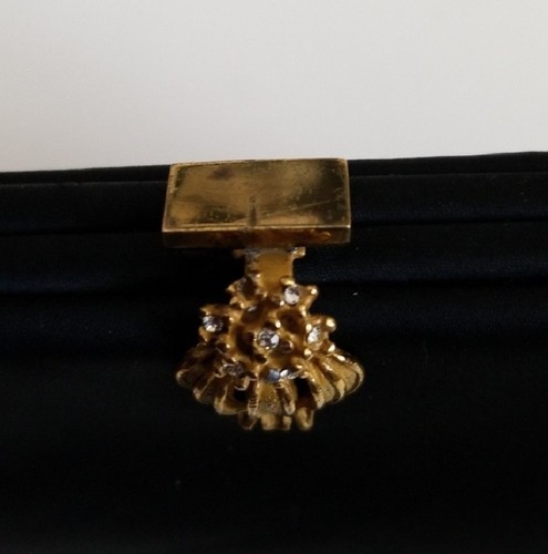 Vintage Women’s Handbag - Harry Levine USA - Black Clutch - Evening Purse
