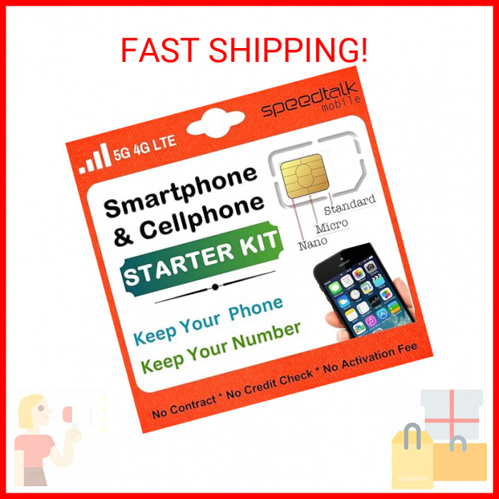 Universal SIM Card Starter Kit for 5G 4G LTE iOS Android | T