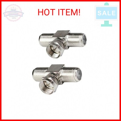 F-Type RG6 Coax Cable Splitter Combiner Adapter Connecter for TV Video Antenna C