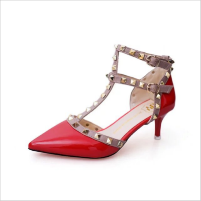 Studded t strap sandals sale