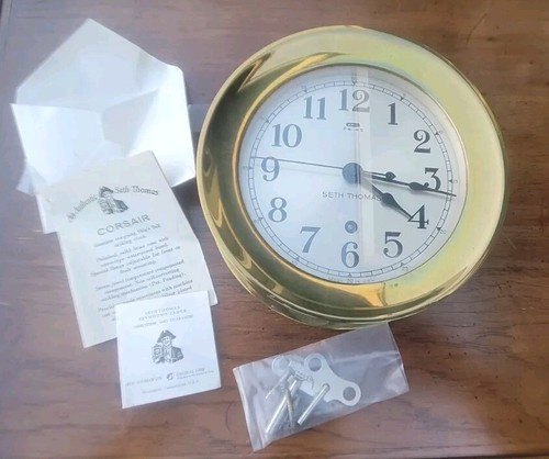 12インチ船舶時計 Seth Thomas Ship's Lever Clock 12インチ船舶時計 Seth Thomas Ship's Lever Clock - メルカリ