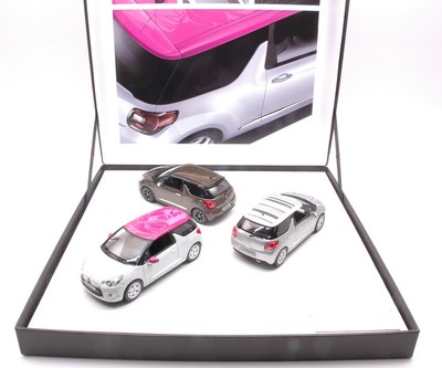 COFFRET 3 CITROEN DS3 2012 ED.LIMIT.PCS 700 1:43 AUTO STRADALI NOREV SCALA