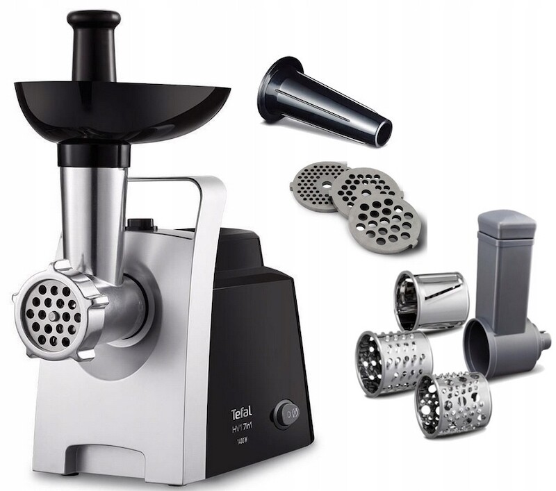 TEFAL NE108831 ELECTRIC MEAT MINCER, SHREDDER WITH THREE GRATERS, 3