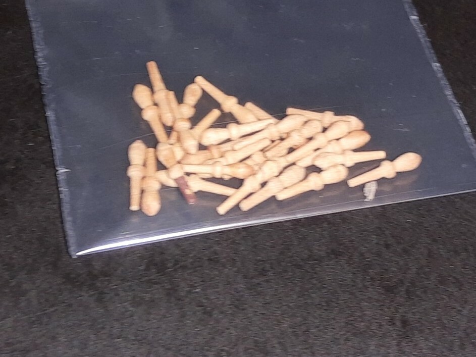 Wood Ship Model Fittings Parts 20 boxwood 10mm Belaying pins