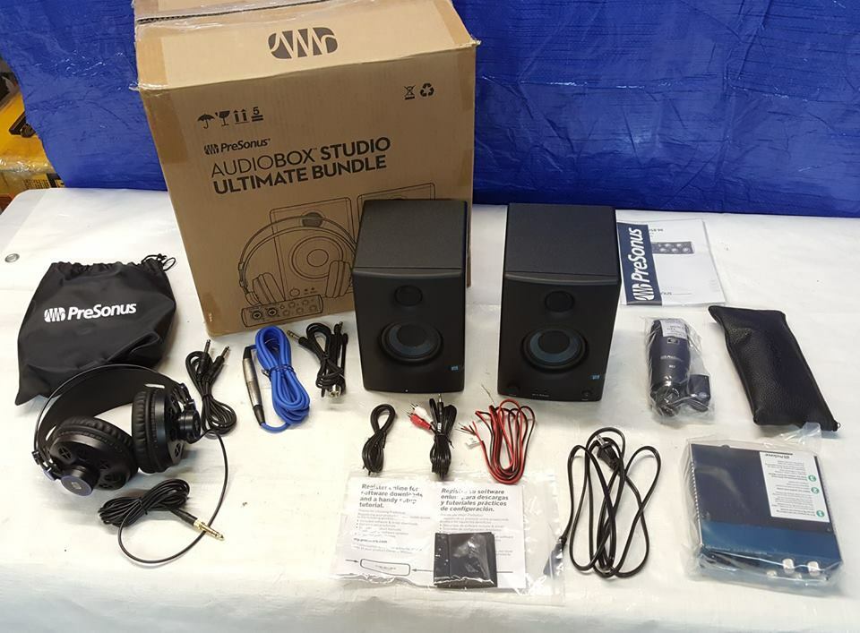 PreSonus AudioBox Studio Ultimate Bundle Complete Hardware/Software Recording Ki