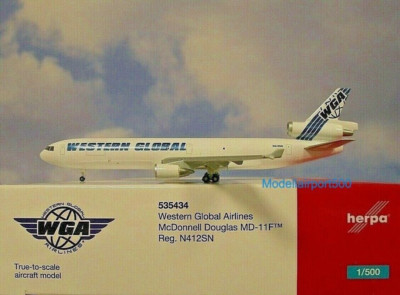 Herpa Wings1:500 McDonnell Douglas DC-11F Western Global 535434 Modellairport500