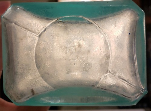 Antique bottle Scotts Emulsion Cod Liver Oil aqua 9 1/4