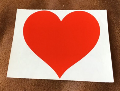 3 x 4'' MRS GROSSMAN STICKERS:  RED HEART *