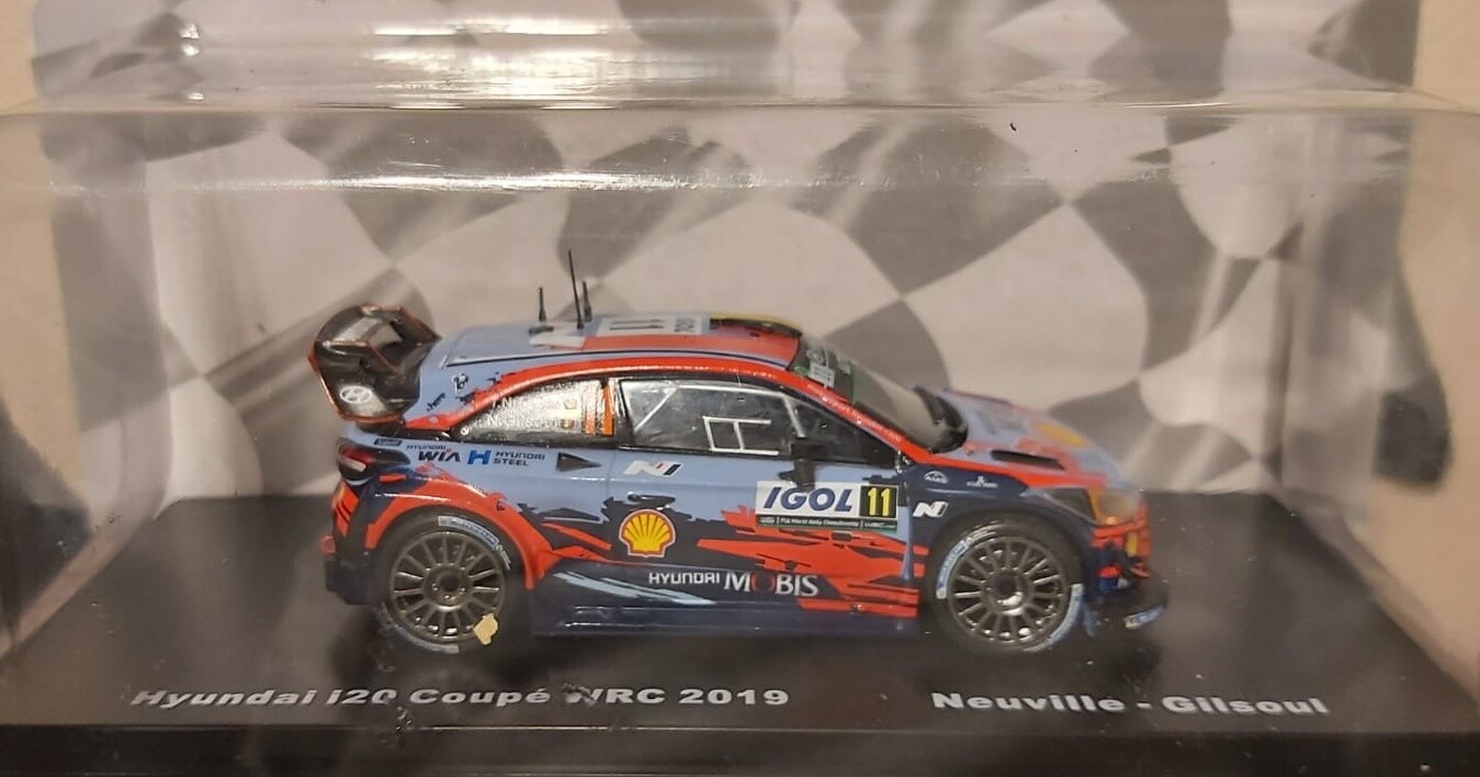 iXO Hyundai i20 WRC 1/43 スケール　ミニカー Diecast IXO 1:43 Scale Hyundai I20 WRC 2019 Rally Car Alloy