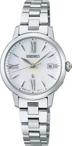SEIKO LUKIA SSVW205 Grow Elegant Silver Solar Radio Watch