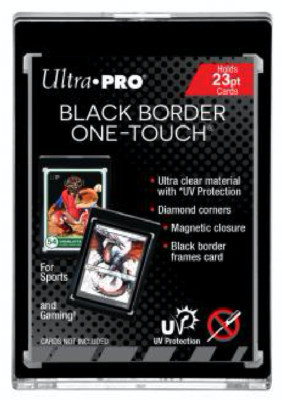 Ultra Pro One Touch 23pt Black Border Magnetic Collectors Card Holder Case - 1