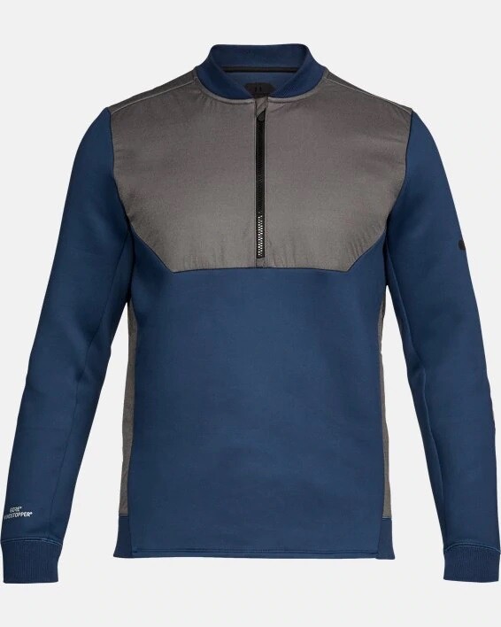 

Куртка Under Armour UA Unstoppable Gore Windstopper с воротником на молнии — выберите размер — НОВИНКА, Nighttime blue/true gray heather, Unstoppable Gore Windstopper