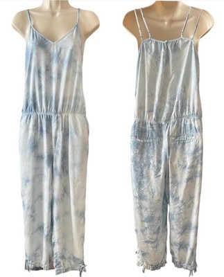 Anthropologie Marrakech Women s Crop Jumpsuit Ebre Tye Dyed Size M Elastic Waist