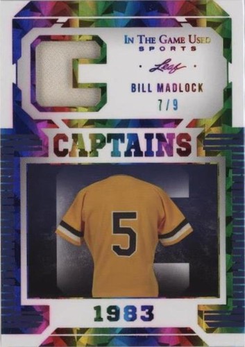 2022 Leaf In The Game Used Sports - Bill Madlock #C-02
