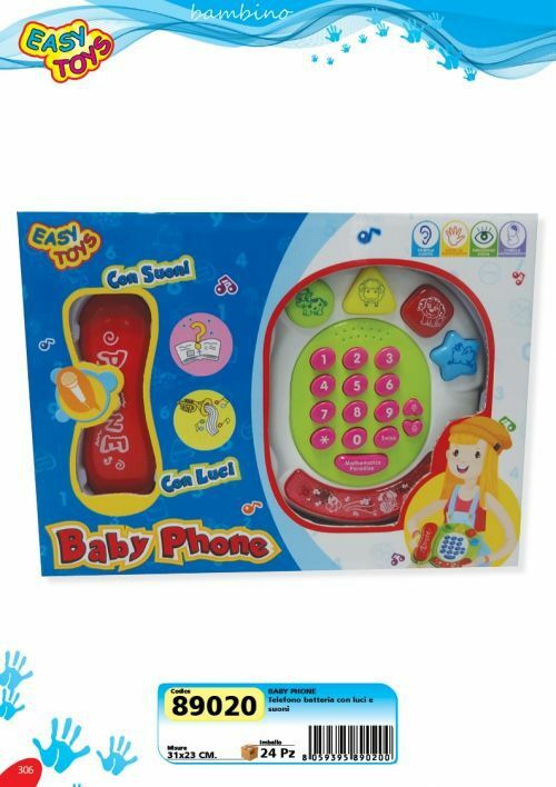 Baby Phone Telefono Con Luci e Suoni Giocattolo Gioco Bambini sar
