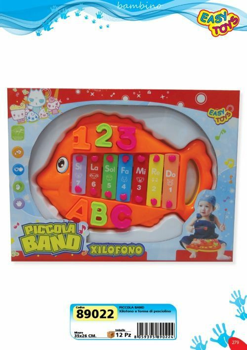Piccola Band Xilifono A Forma Di Pesce Giocattolo Gioco Bambini sar