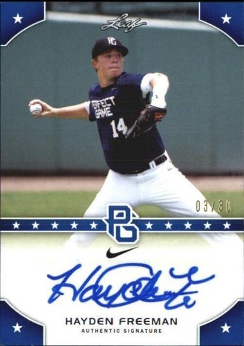 2015 Leaf Perfect Game National Showcase - Hayden Freeman #PG-HF1