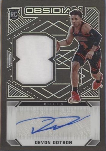 2020 PANINI PRIZM DRAFT PICKS RED CRACKED ICE DEVON DOTSON BULLS