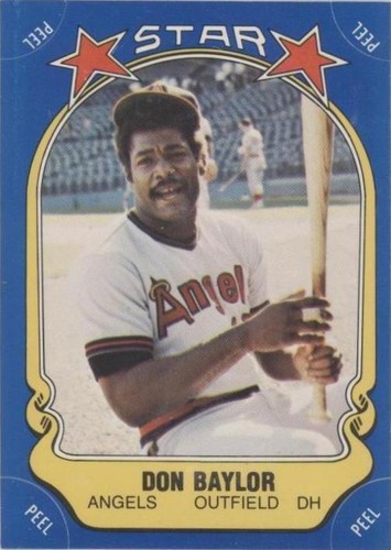 1981 Fleer Star Stickers - Don Baylor #122