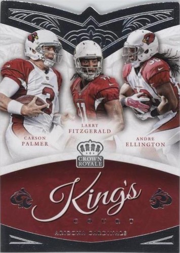 2015 Panini Crown Royale Andre Ellington Carson Palmer Larry Fitzgerald #KC7