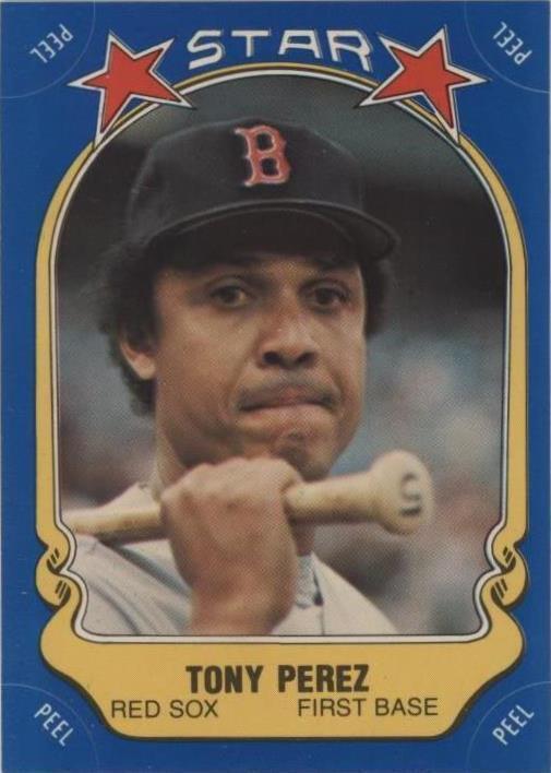 1981 Fleer Star 贴纸 - Tony Perez #66