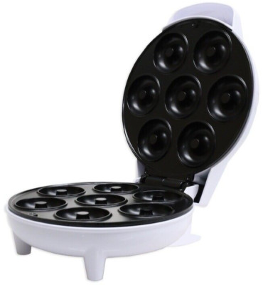 Courant Mini 7 Donuts Maker, Cool Touch housing, 750W, Non-stick Surface- White