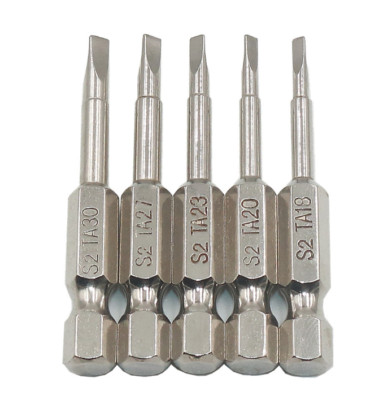 5Pcs/Set Magnetic Triangle Head Screwdriver Bit 1/4 S2 Steel Anti Slip Hex Screw