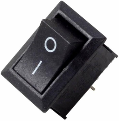2Pcs Rocker Switch 2 PIN ON-OFF SPST 125VAC/10A 250VAC/3A 21x15mm BLACK KCD1-101