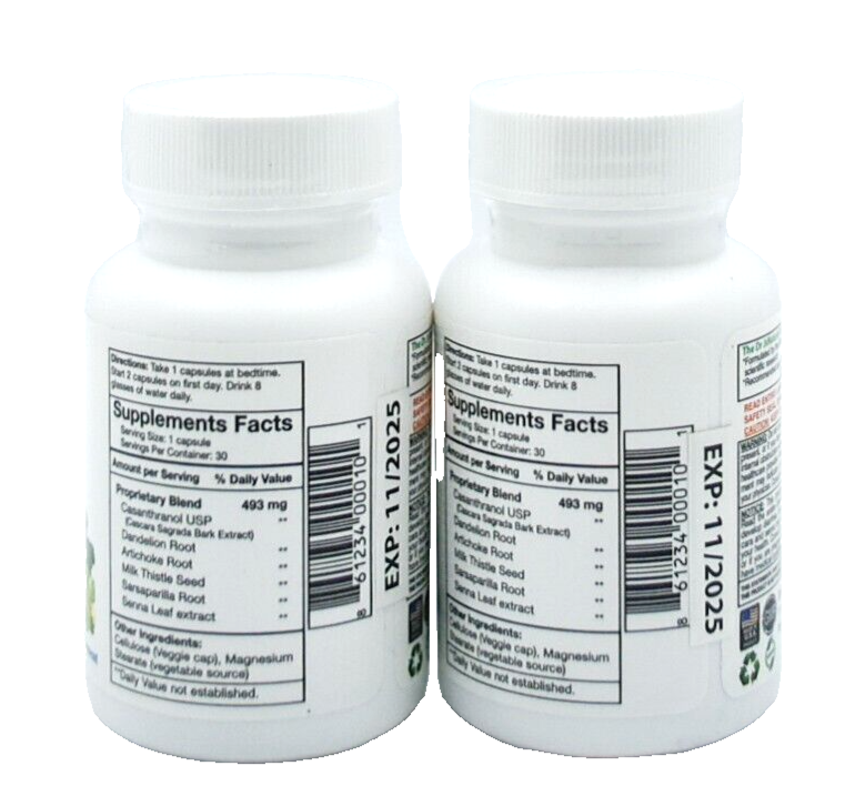 Simple Detox 30 Vegetarian Capsules Dietary Supplement *NEW* [ 2-Pack ]