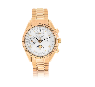 Omega speedmaster triple shop date gold