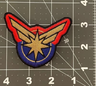 Captain Marvel embroidered Iron on patch NEW - MARVEL - BRIE LARSON