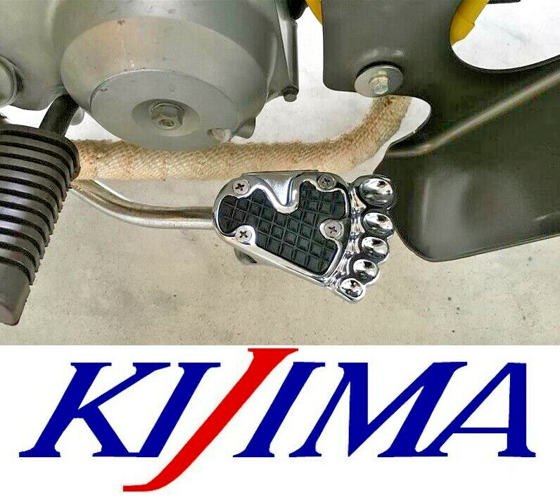 NEW! Kijima 213-142 Big Foot brake pedal cover CHROME Honda