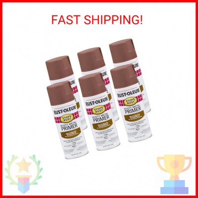 Rust Stops Rust Spray Paint, 12-Ounce Flat Rusty Metal Primer