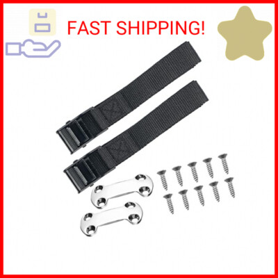 Cooler Tie Down Kit, Fixed Straps for YETI and for RTIC Coolers to Boat, Deck, T