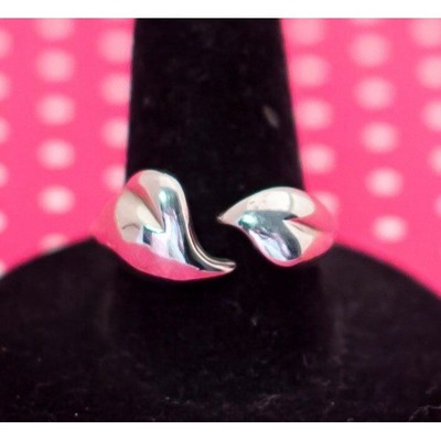 Vintage Silver Phantom Hearts Ring by Avon Size 8 - P23