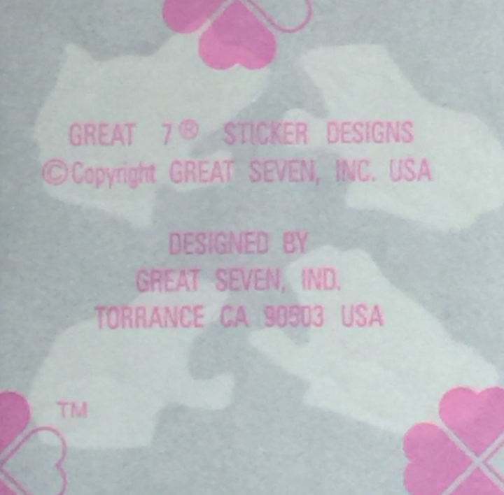 400 Dog Stickers in roll of 100 modules (2 "x 2"), each sticker 1.00", RFZ0107