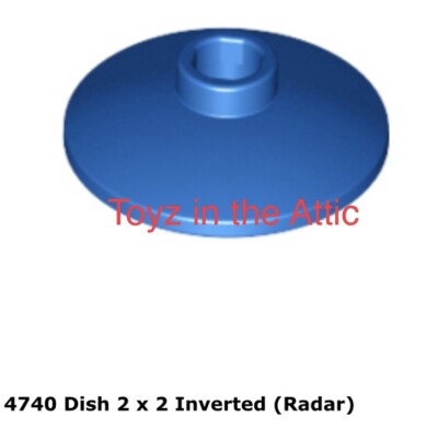Lego 1x 4740 Blue Dish 2 x 2 Inverted (Radar) Gamma V Laser Craft 6891