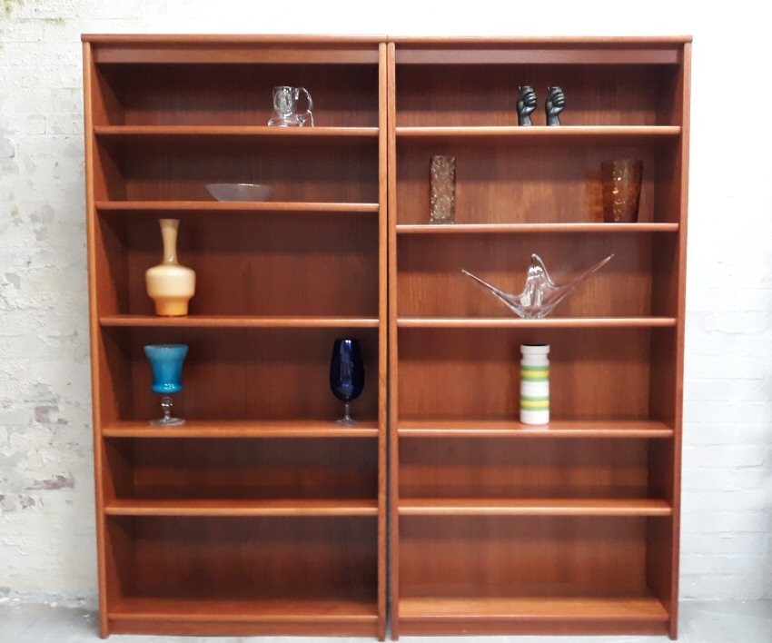 Gplan Midcentury Modern Teak Open Bookcase With Adjustable Shelves