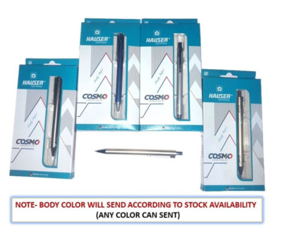 Hauser COSMO RETRACTABLE METAL BALL PEN (BLUE INK) - 1 PEN | Attractive  Body