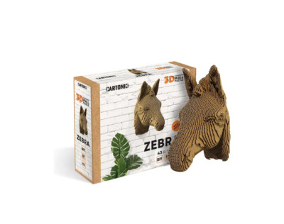 ZEBRA - Cardboard wall 3D puzzle  ( Eco-cardboard material ) Сartonic