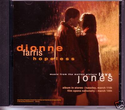 DIONNE FARRIS Hopeless RARE 1Track PROMO Radio DJ CD Single 1997 USA