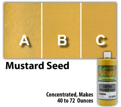 Professional Easy to Apply Water Based Concrete Stain Mustard Seed 8oz Bottle