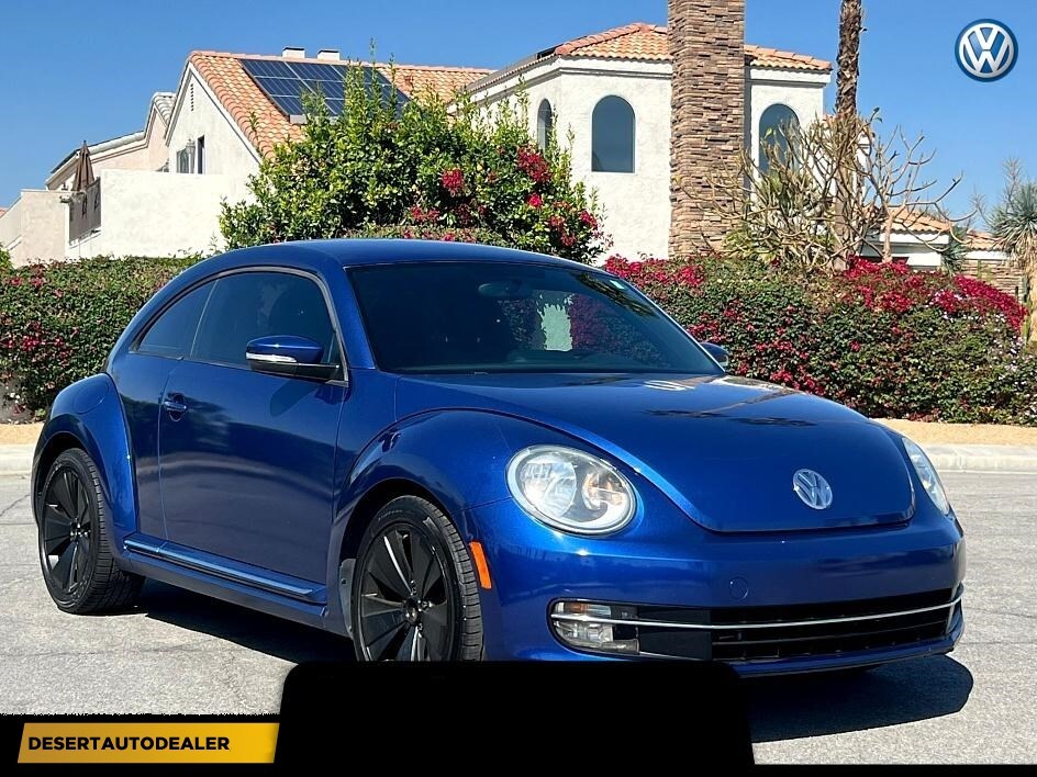 2012 Volkswagen Beetle 2.0T Turbo PZEV 82000 Miles Blue Hatchback 2.0L turbochar